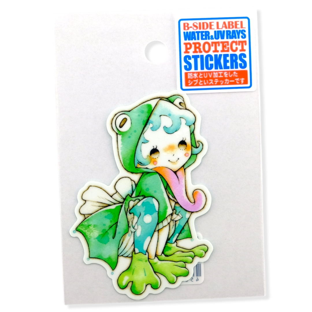 Frog Girlie ✦ B-Side Label Sticker