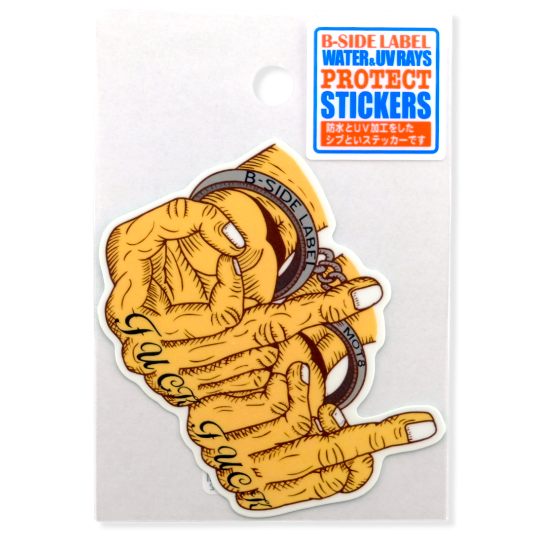 Rebel Hands, Fingers, and Cuffs ✦ B-Side Label Sticker