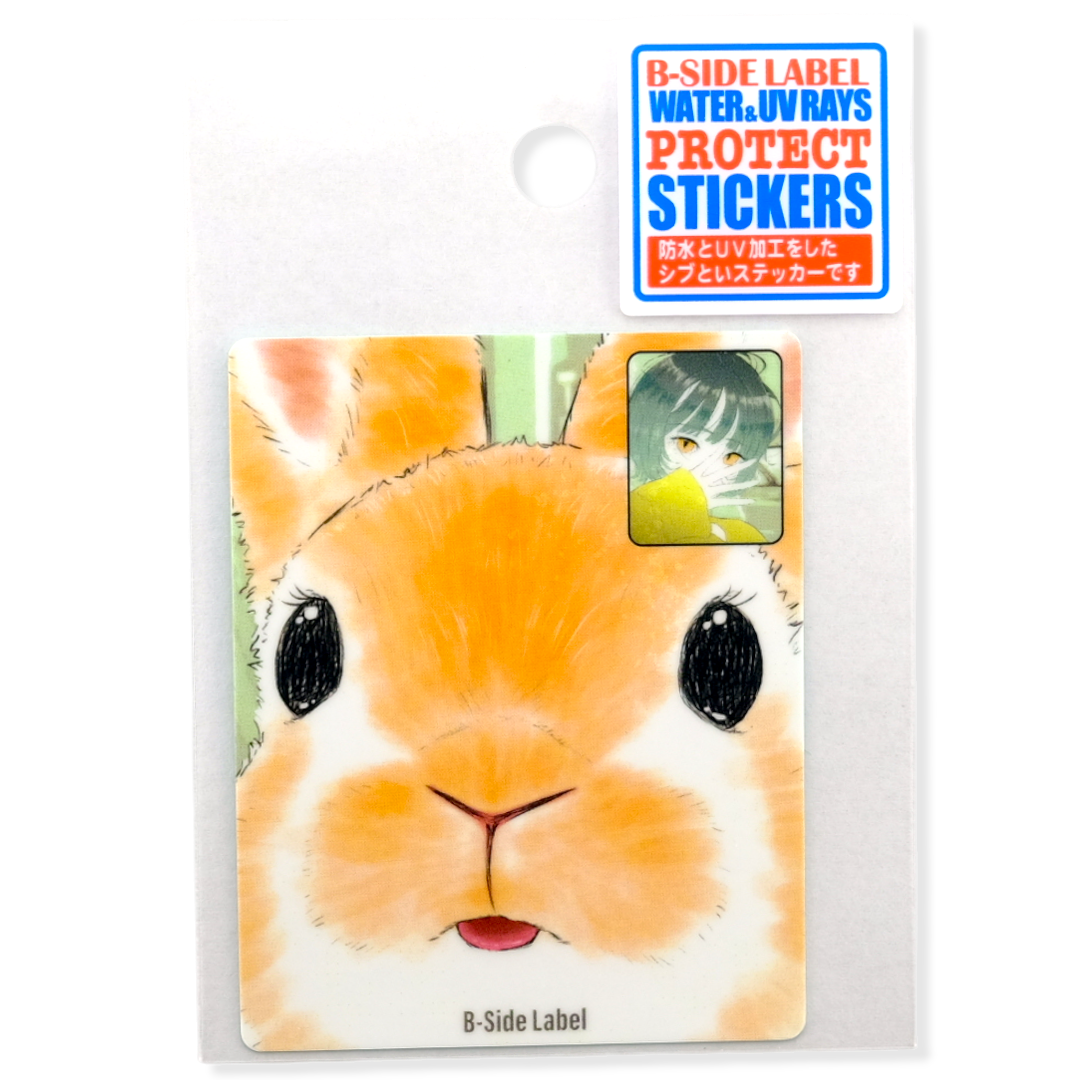 Bunny & Girl Face-Time ✦ B-Side Label Sticker