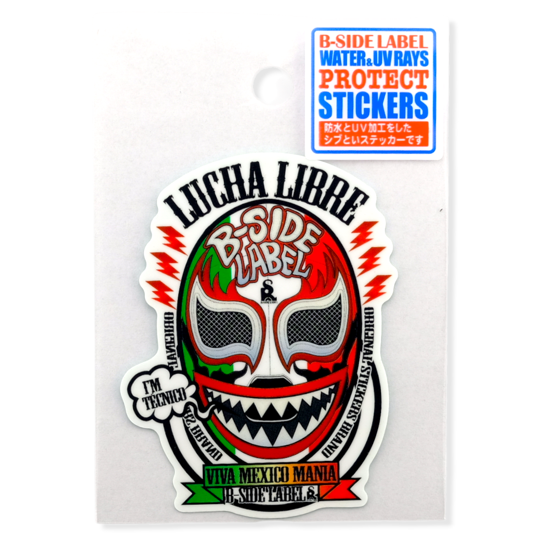 Lucha Libre Mask ✦ B-Side Label Sticker