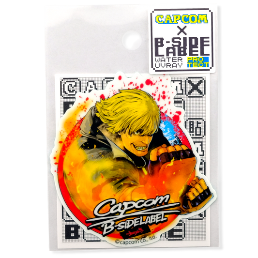 Street Fighter Ken Masters ✦ B-Side Label Sticker