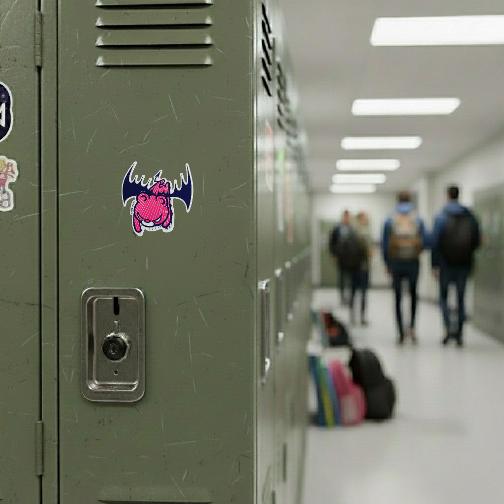 Akuma Bat Bear ✦ B-Side Label Sticker