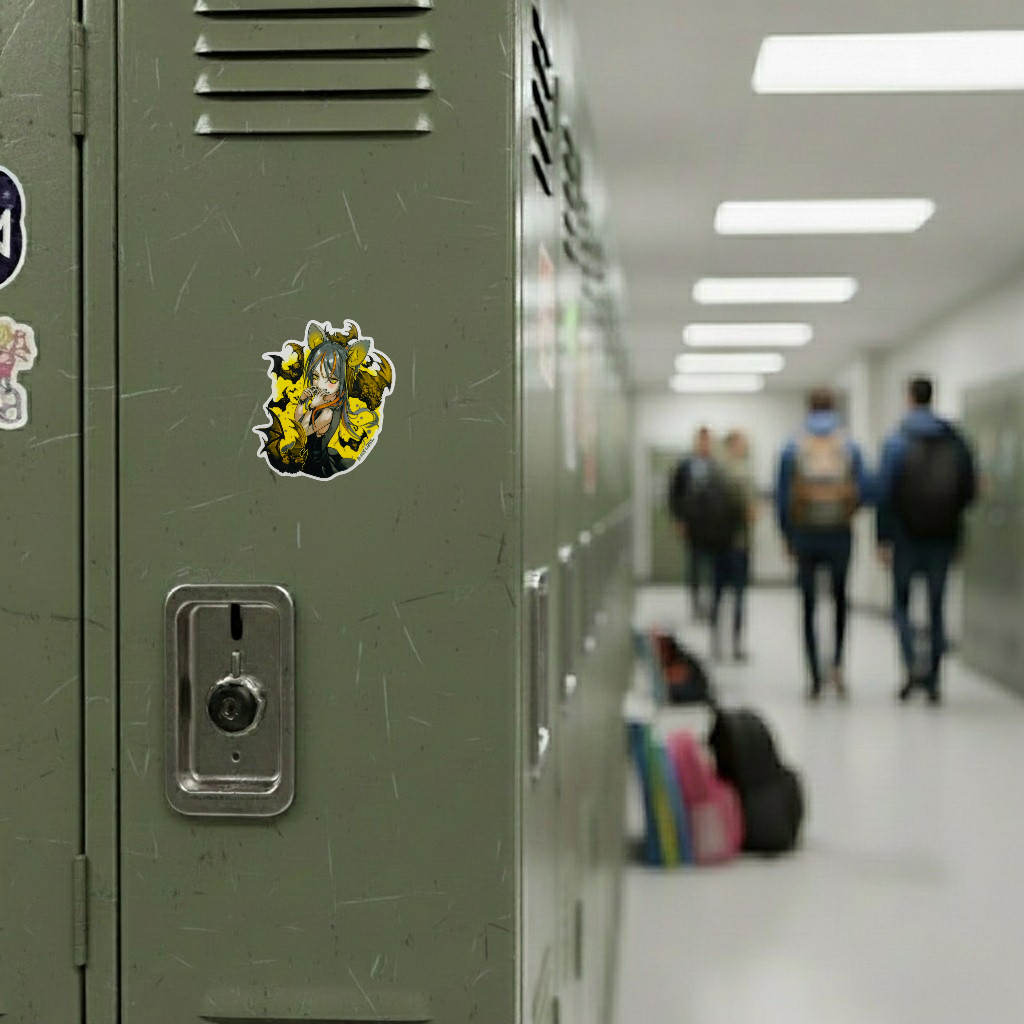 Mysterious Bat Girl ✦ B-Side Label Sticker