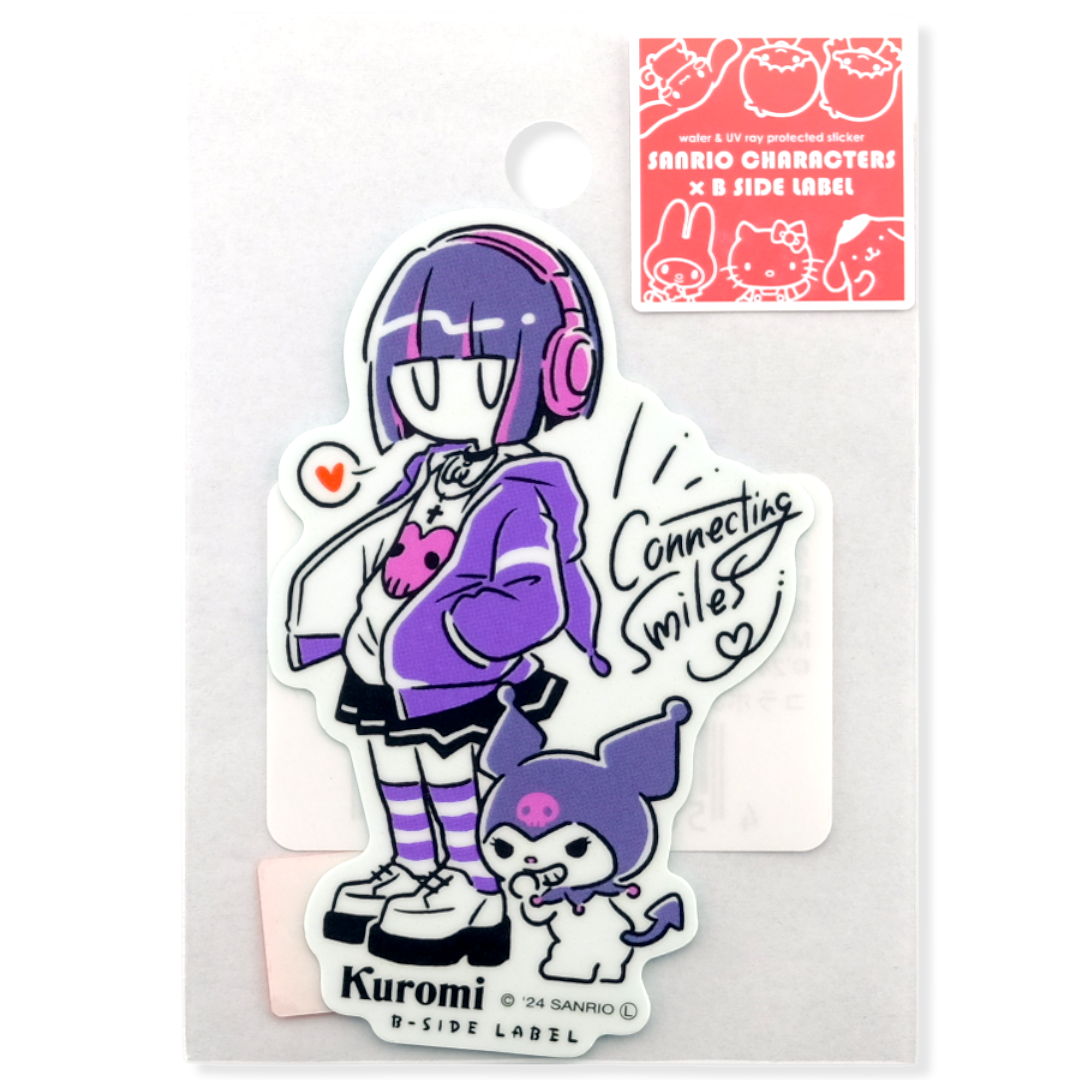 Sanrio Kuromi & Girl ✦ B-Side Label Sticker