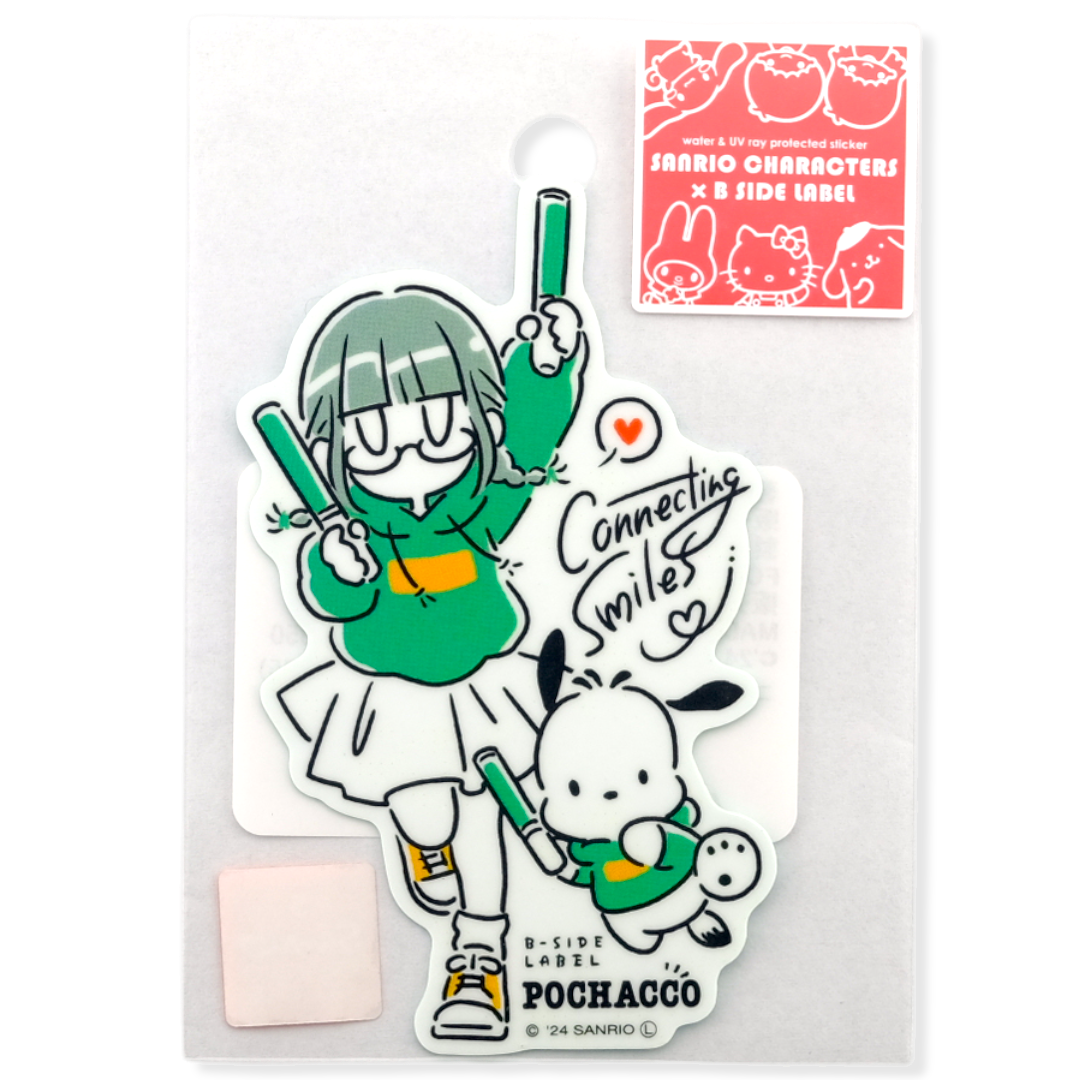 Sanrio Pochacco & Girl ✦ B-Side Label Sticker