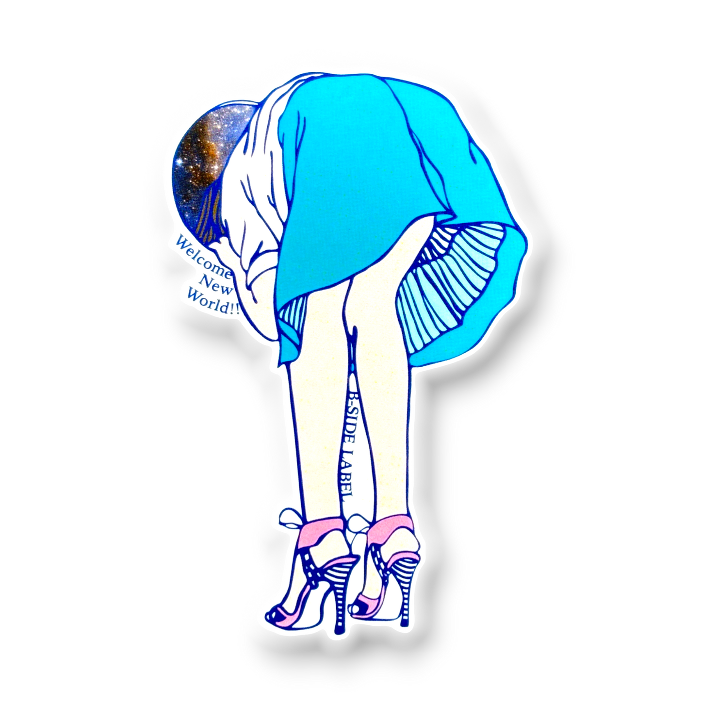 Girlie Fashion Warp ✦ B-Side Label Sticker