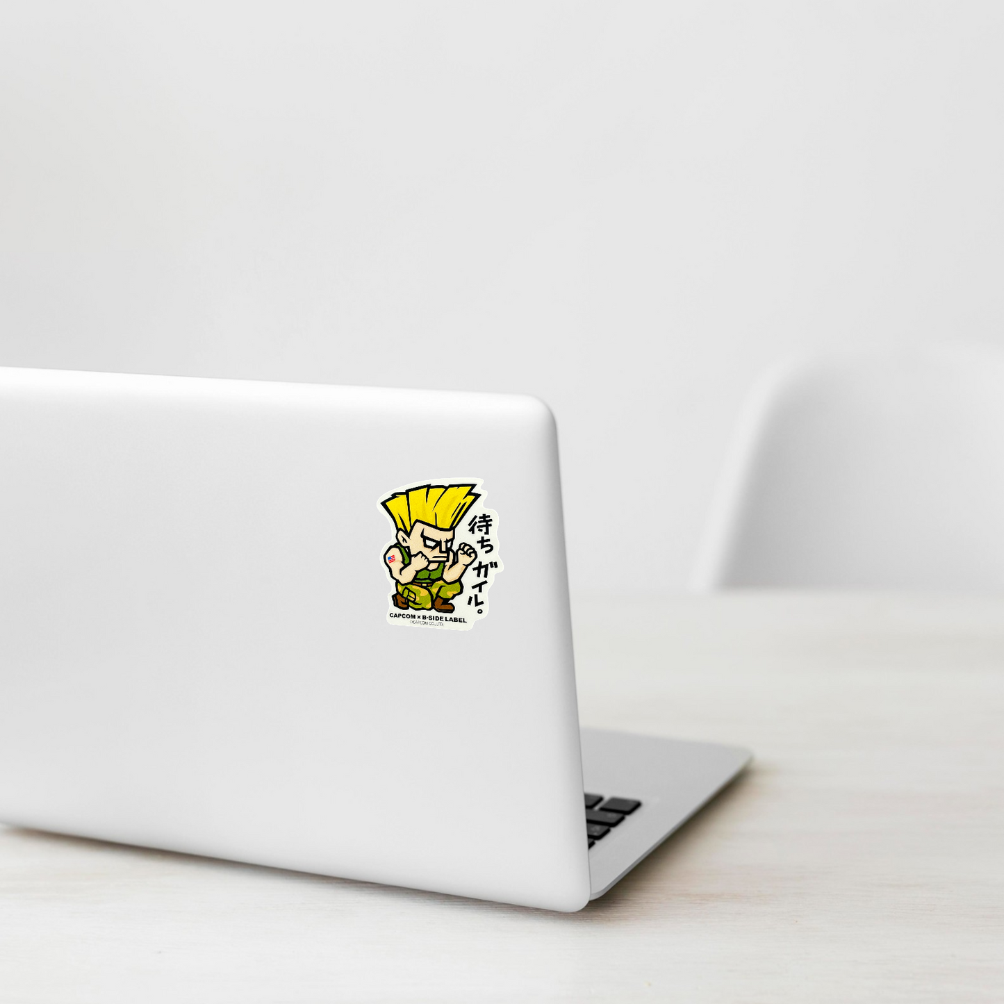 Street Fighter Guile (Crouch Pose) ✦ B-Side Label Sticker