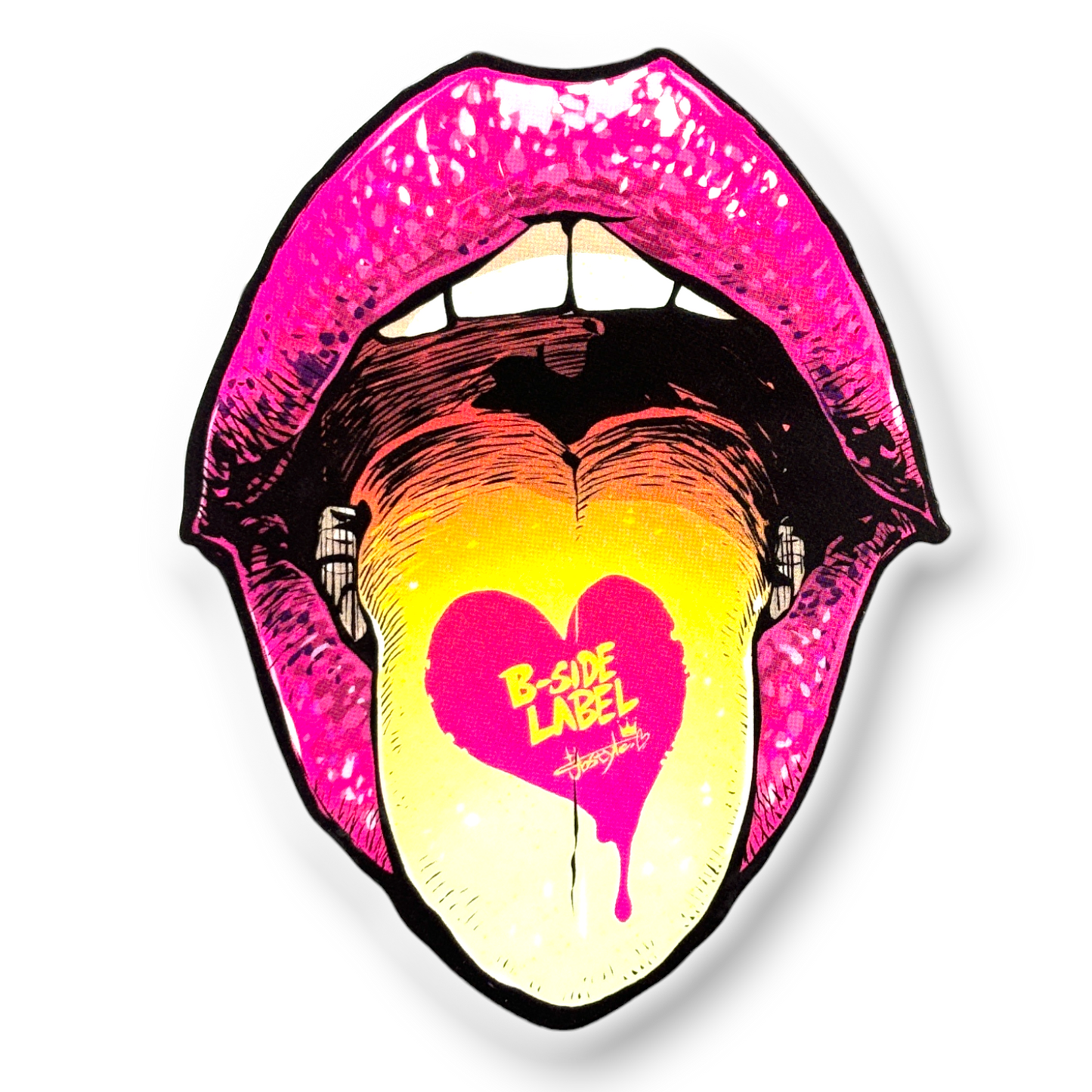 Love Lips Kiss ✦ B-Side Label Sticker