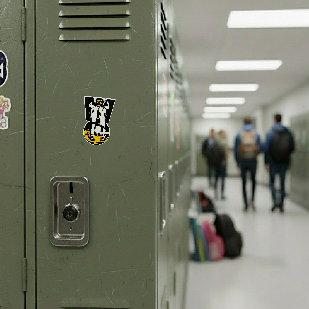 Sketchy Bathroom Bravery ✦ B-Side Label Sticker