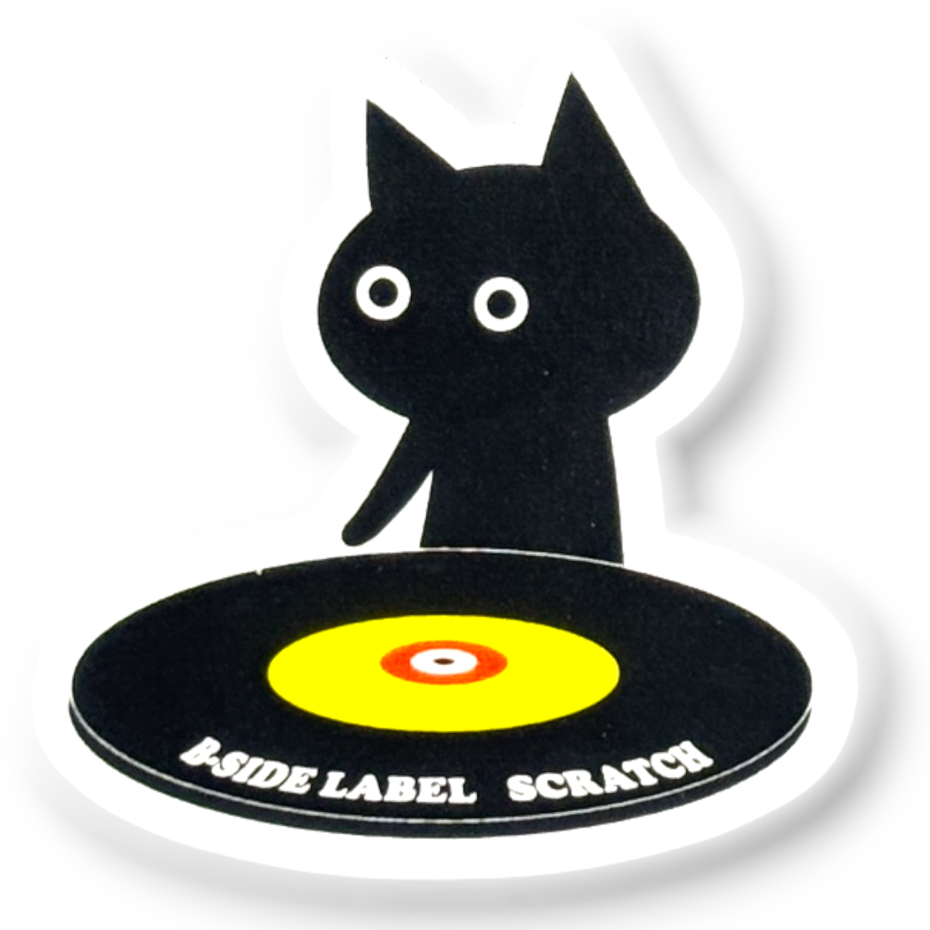 DJ Kitten ✦ B-Side Label Sticker ✦ Japan