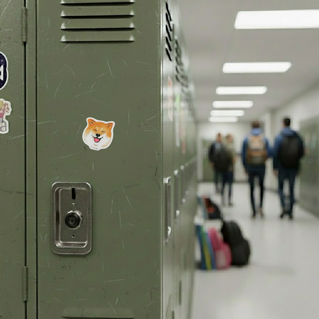Smiling Shiba ✦ B-Side Label Sticker
