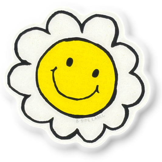Smiley Flower ✦ B-Side Label Sticker