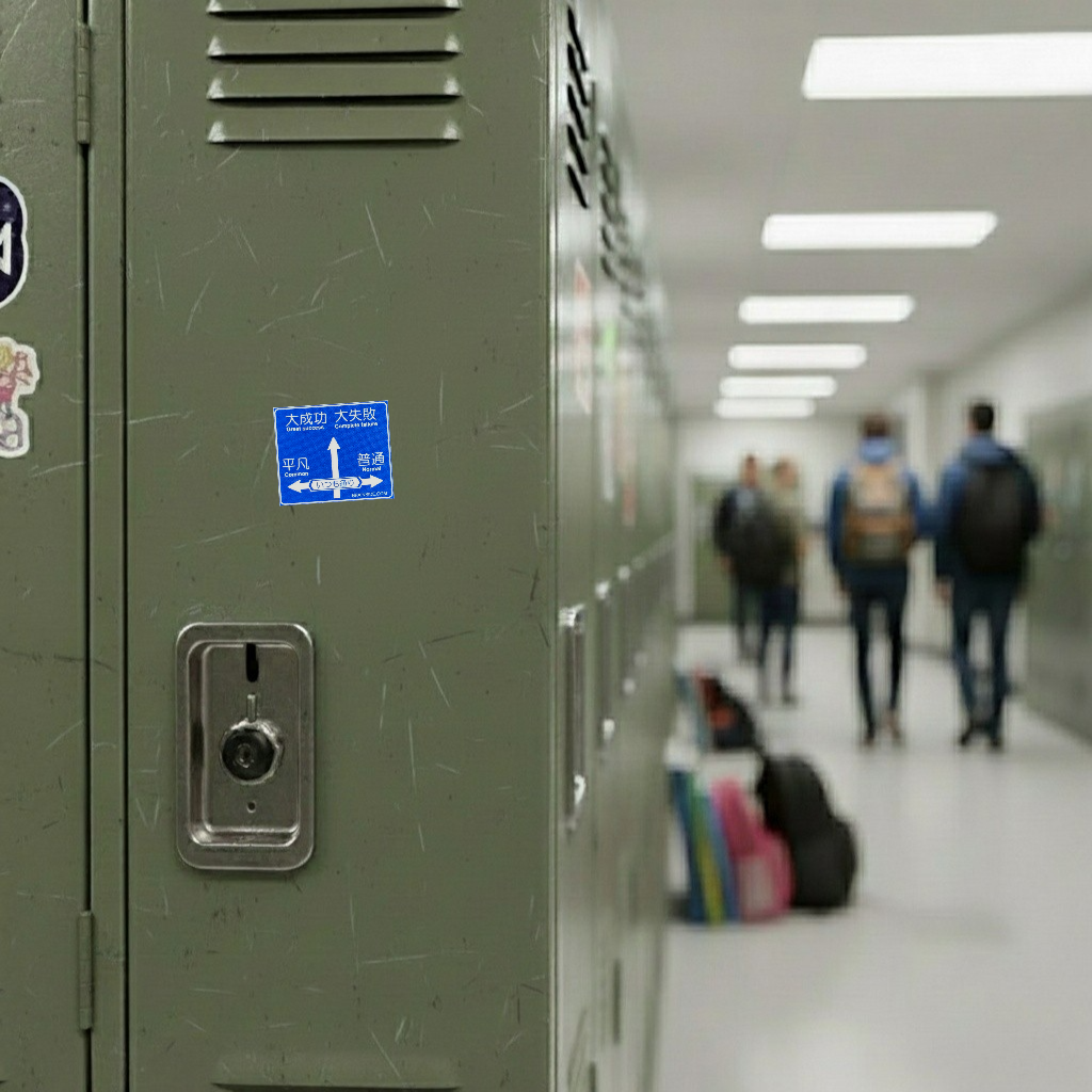 Life Direction Sign ✦ B-Side Label Sticker