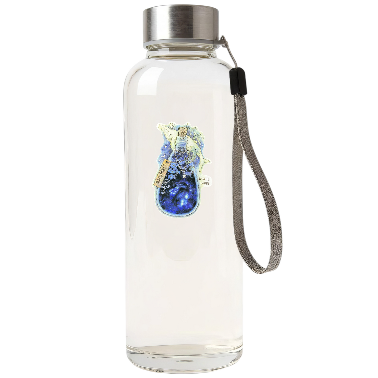 Blue Sapphire Bottle ✦ B-Side Label Sticker