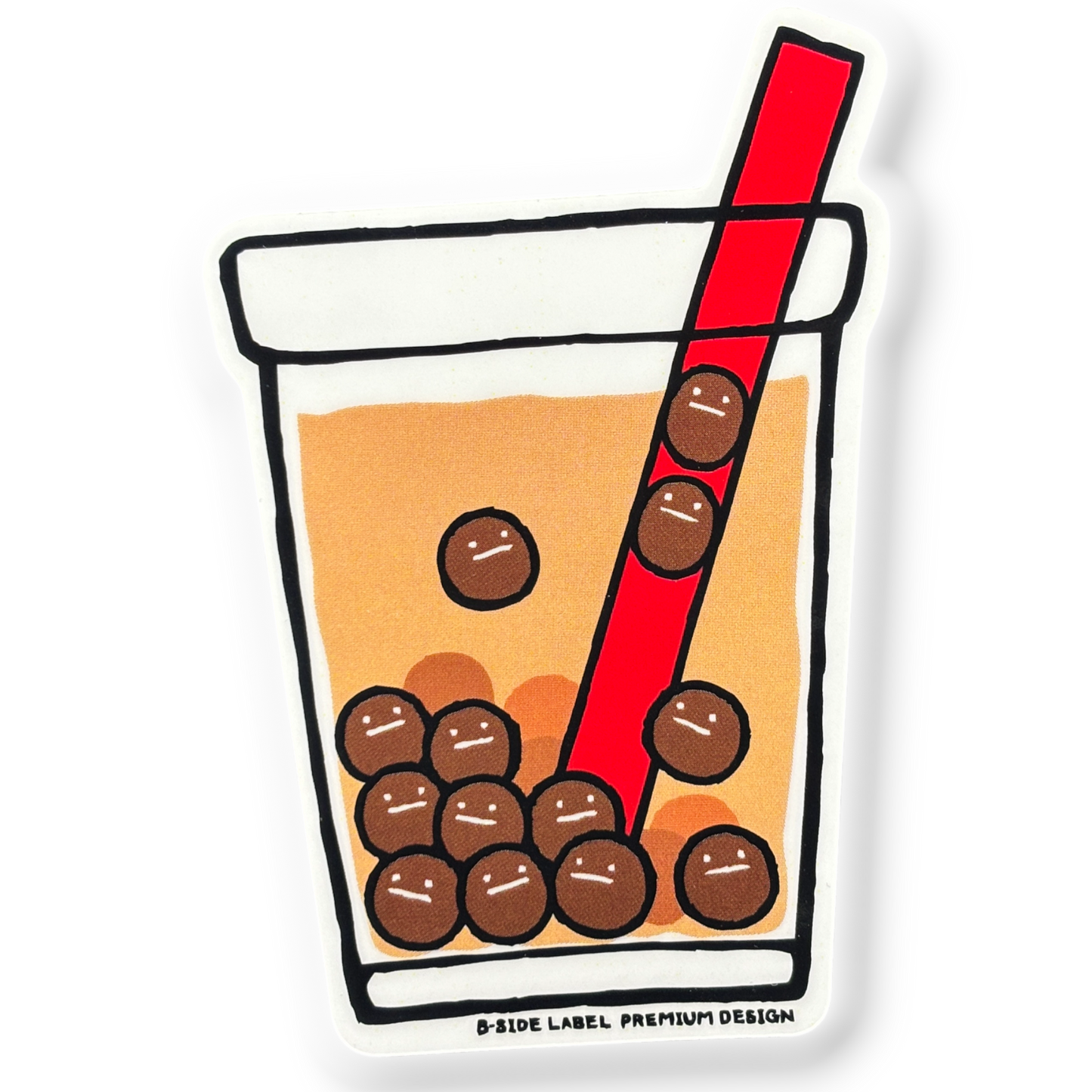 Bubble Tea (Boba) ✦ B-Side Label Sticker