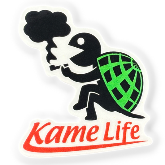 Chill Turtle Living Life  ✦ B-Side Label Sticker