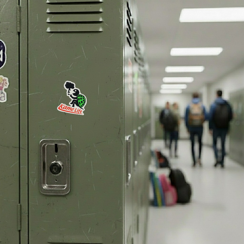 Chill Turtle Living Life  ✦ B-Side Label Sticker