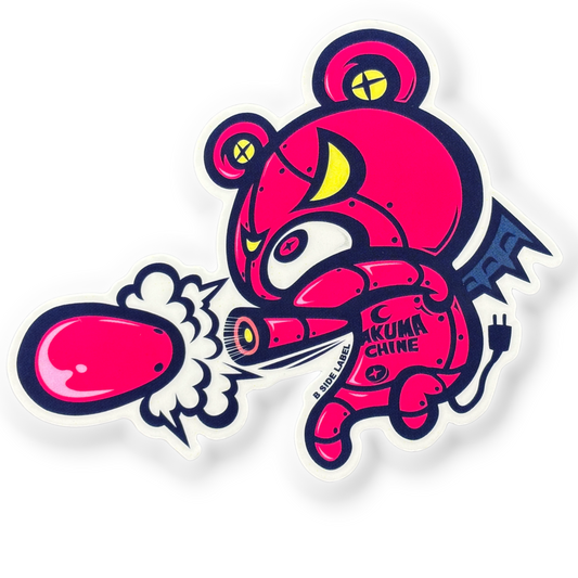 Winged Devil Bear ✦ B-Side Label Sticker
