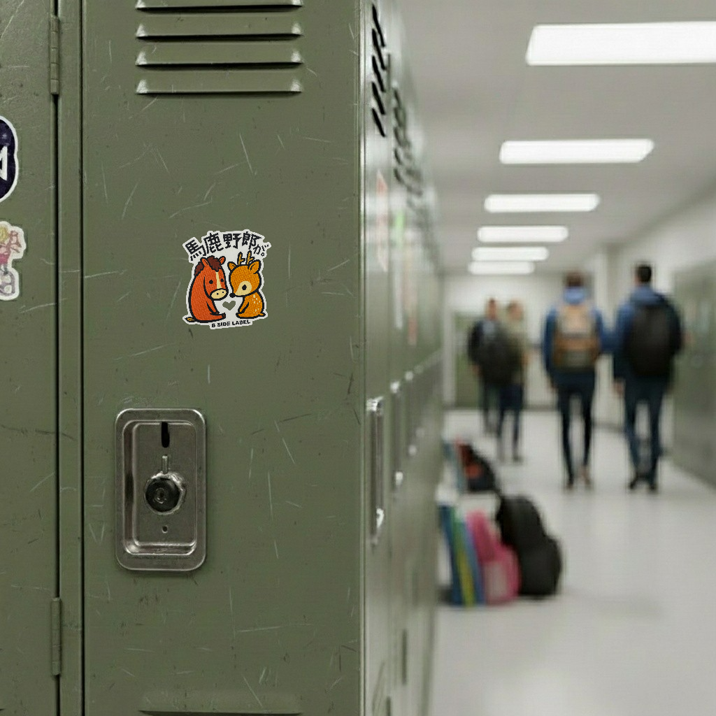Horse & Deer... Friends? ✦ B-Side Label Sticker