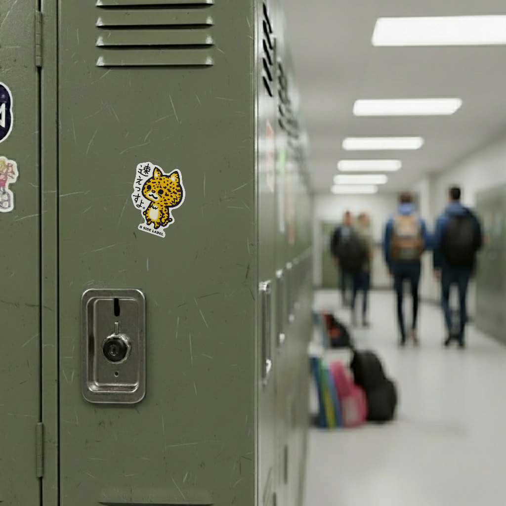 Cute Baby Cheetah ✦ B-Side Label Sticker