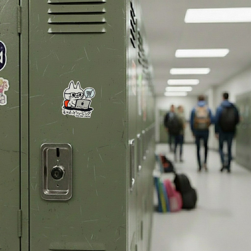 Online Shopping Cat ✦ B-Side Label Sticker