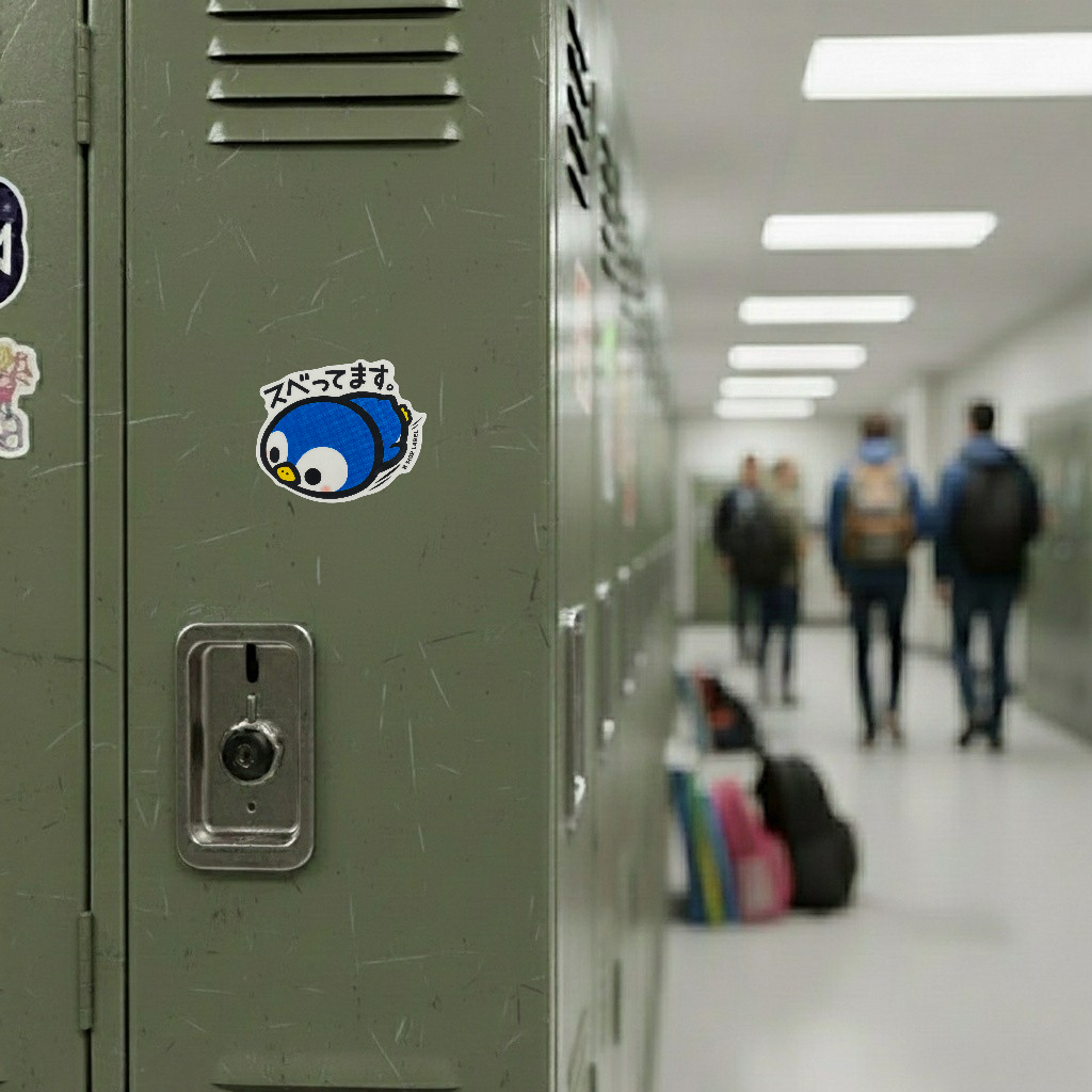 Sliding Penguin ✦ B-Side Label Sticker