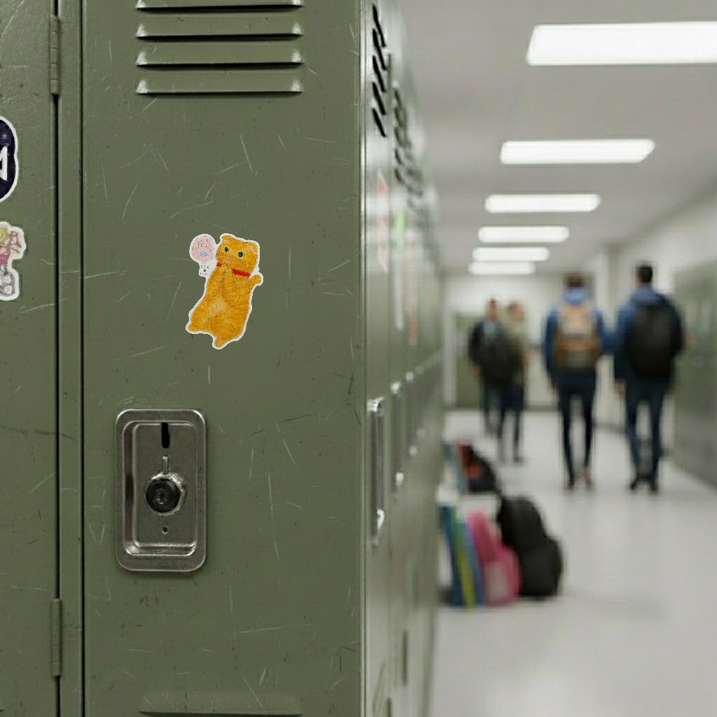 Begging Cat ✦ B-Side Label Sticker