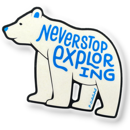 Polar Bear Explorer ✦ B-Side Label Sticker
