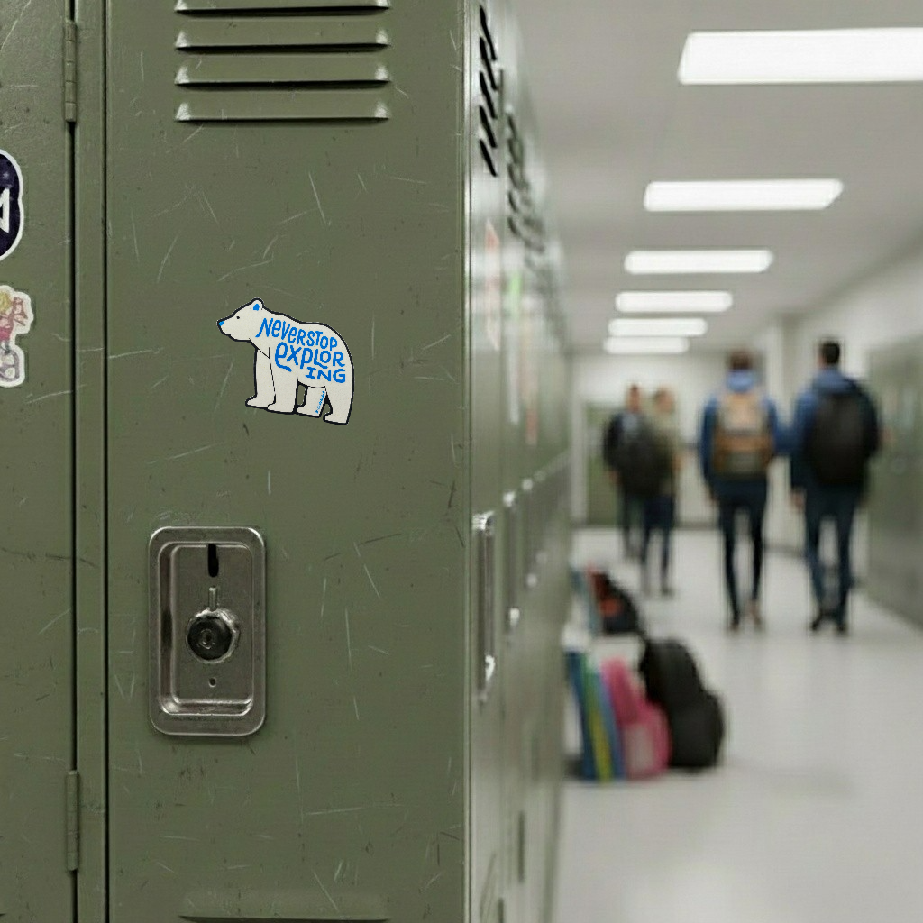 Polar Bear Explorer ✦ B-Side Label Sticker