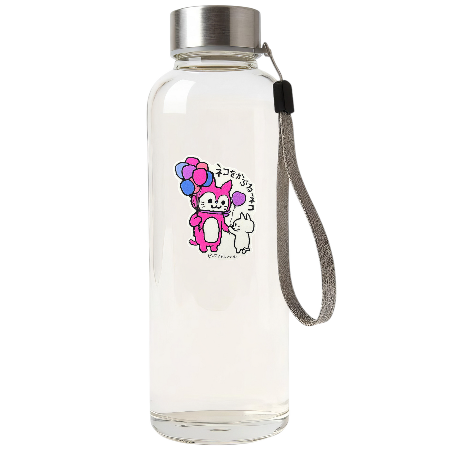 Kitty Cat Clown Balloon ✦ B-Side Label Sticker