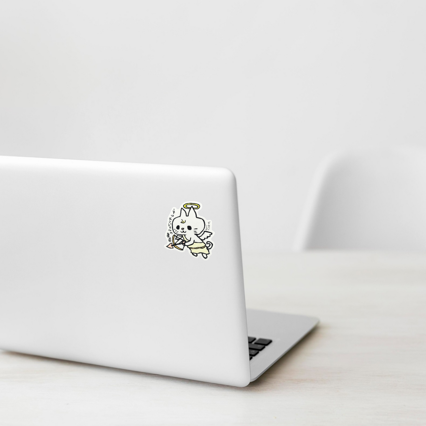 Kitty Cat Cherub ✦ B-Side Label Sticker