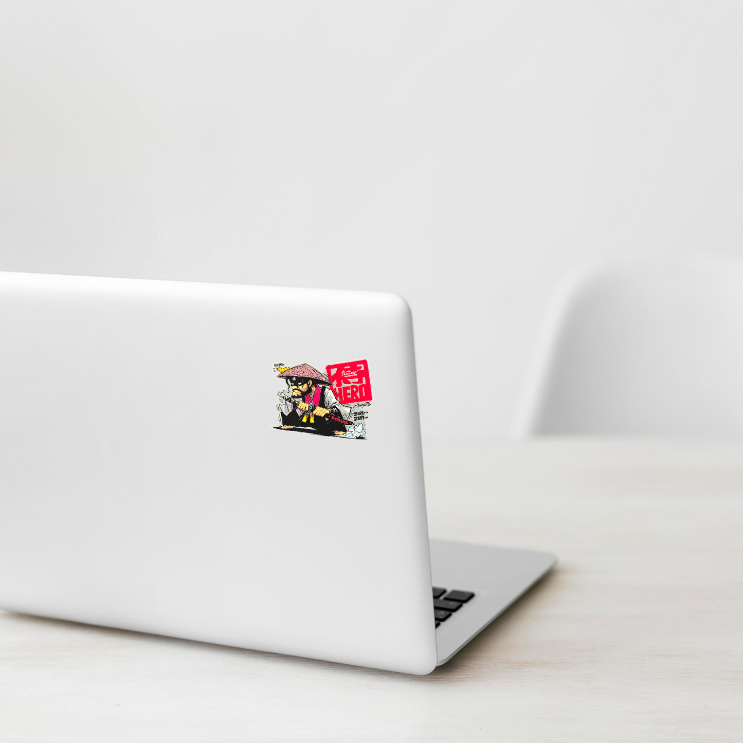Samurai Hero & Duck ✦ B-Side Label Sticker