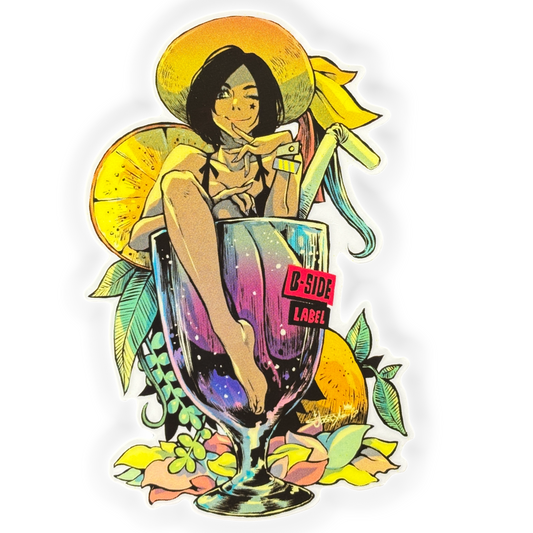 Citrus Lounge Girlie ✦ B-Side Label Sticker