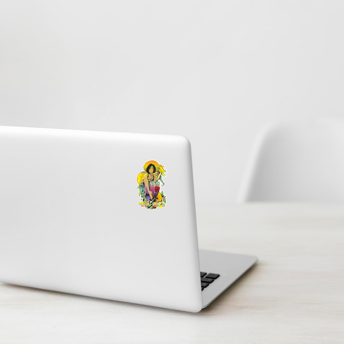 Citrus Lounge Girlie ✦ B-Side Label Sticker