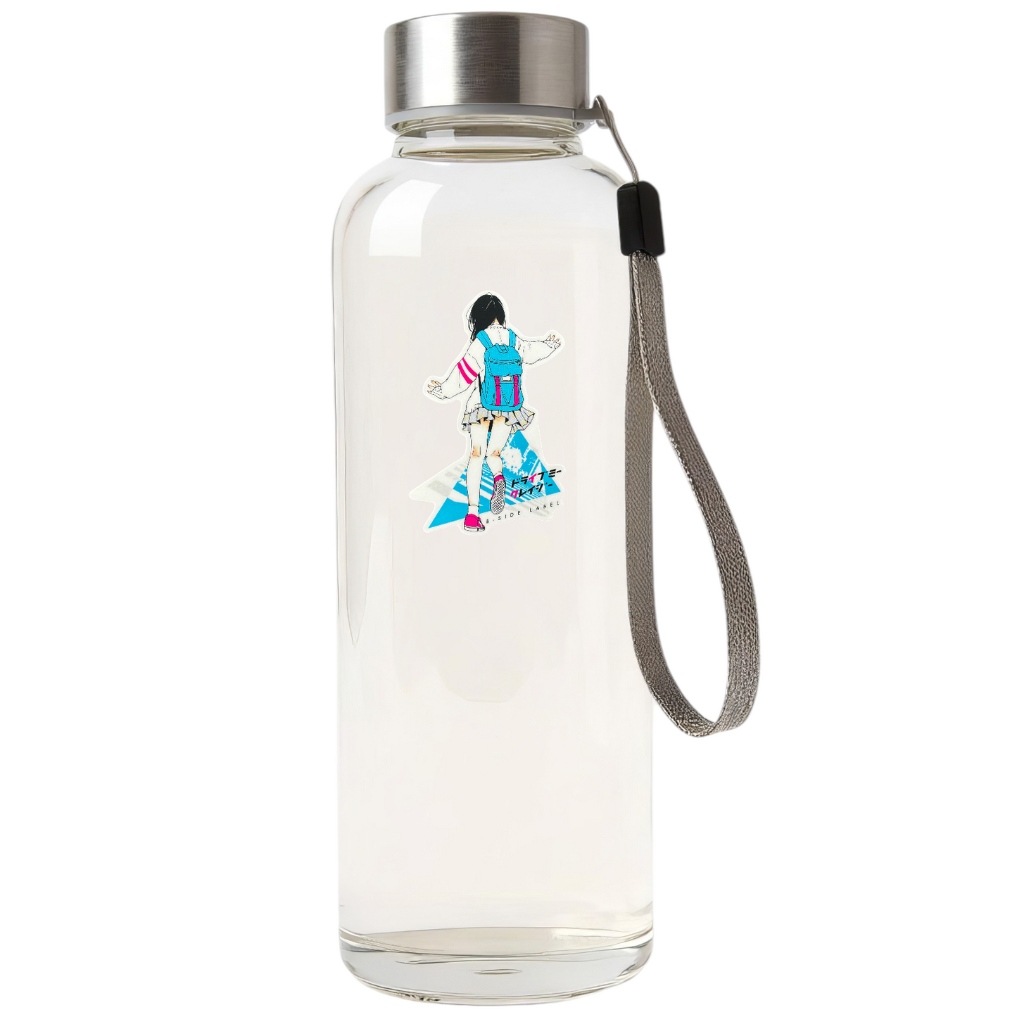 Blue Back Pack Girlie ✦ B-Side Label Sticker