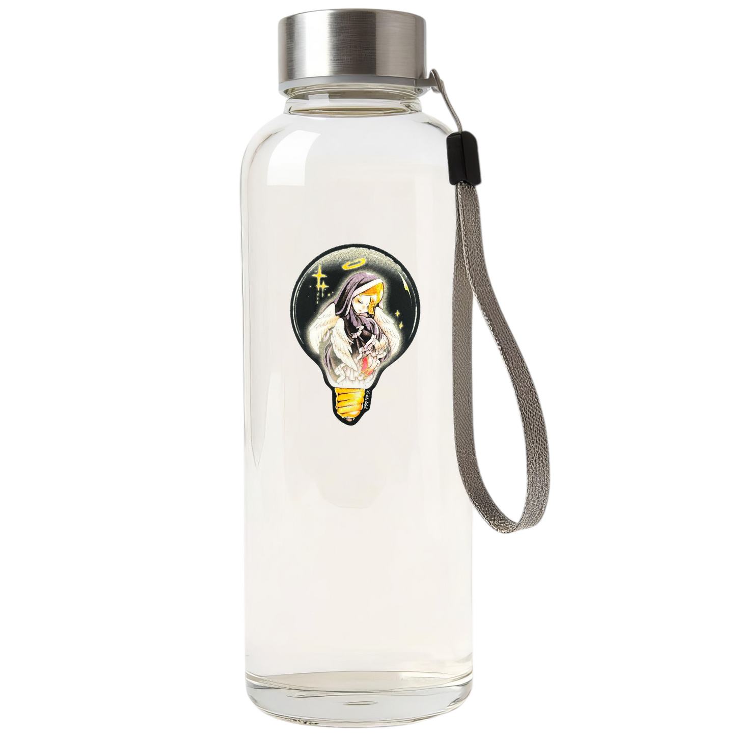 Peaceful Angel in Lightbulb ✦ B-Side Label Sticker