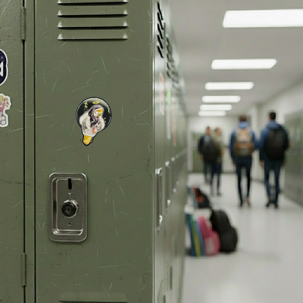 Peaceful Angel Lightbulb ✦ B-Side Label Sticker