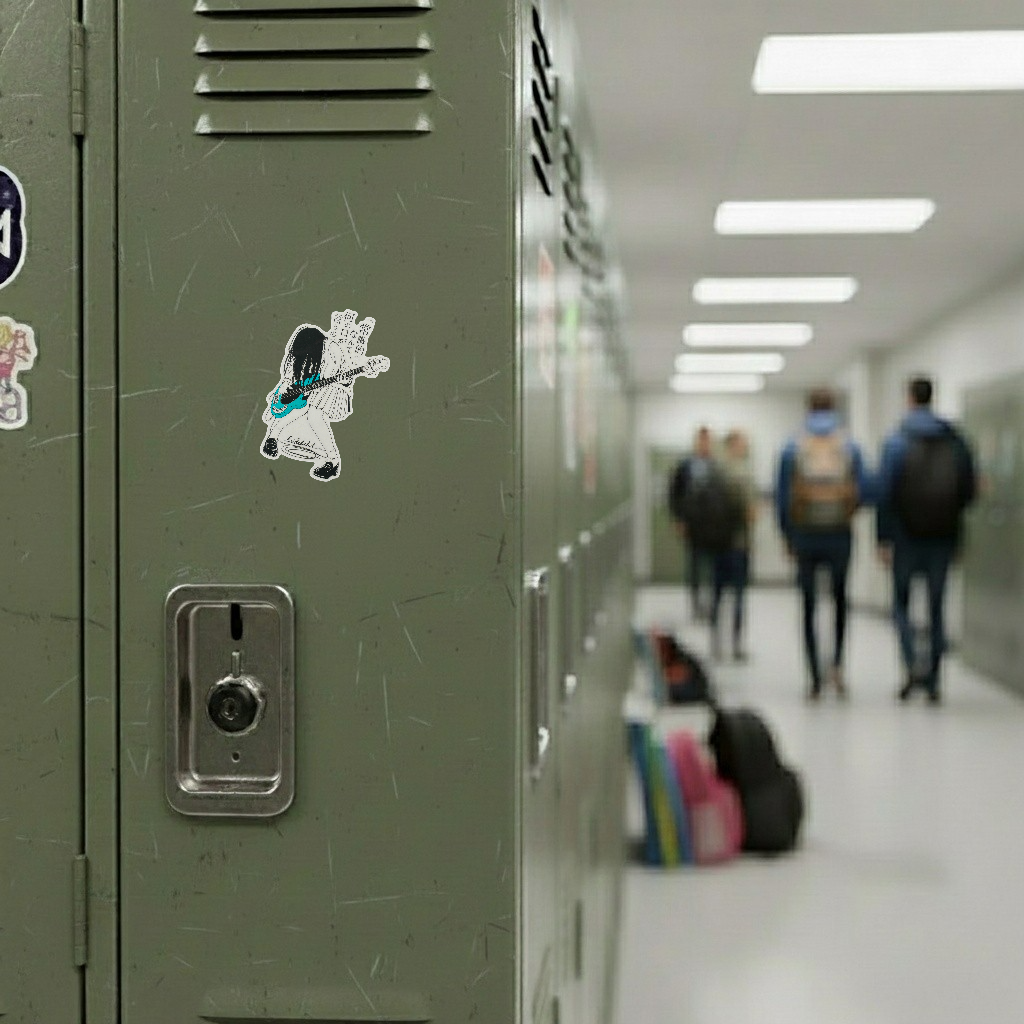 Bad-Ass Bass Girlie ✦ B-Side Label Sticker