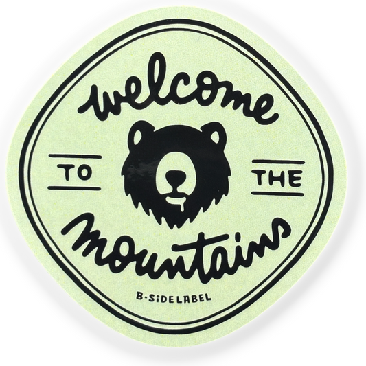 Creepy Mountain Bear ✦ B-Side Label Sticker