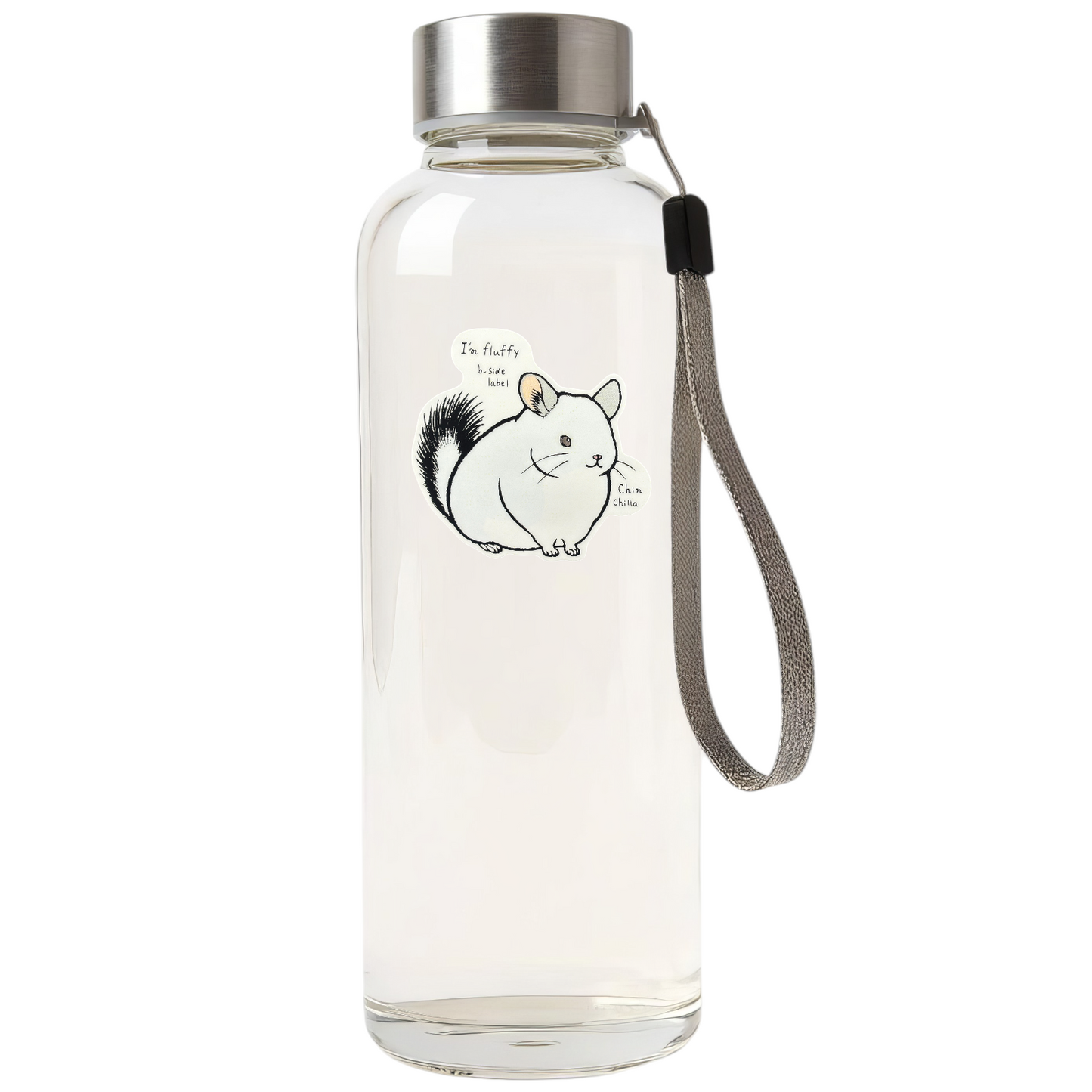Cute Fluffy Chinchilla ✦ B-Side Label Sticker