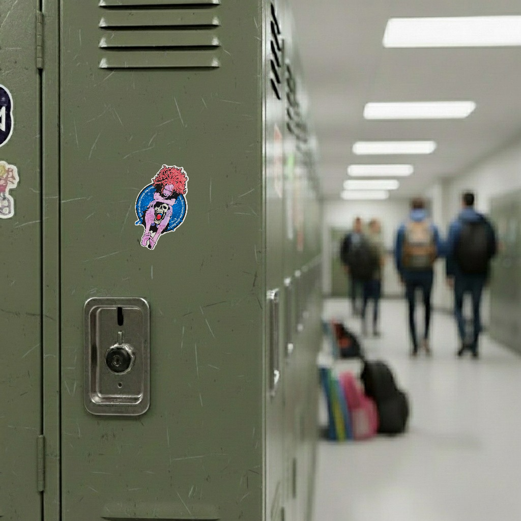 Crazy Virus Girl ✦ B-Side Label Sticker