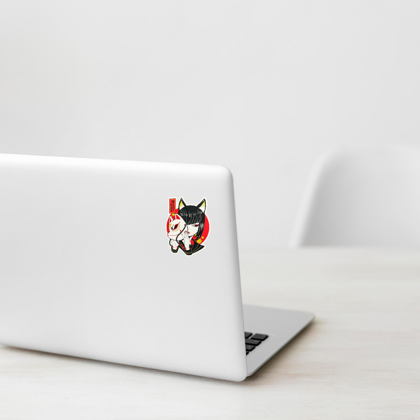 Fox Mask Girl ✦ B-Side Label Sticker