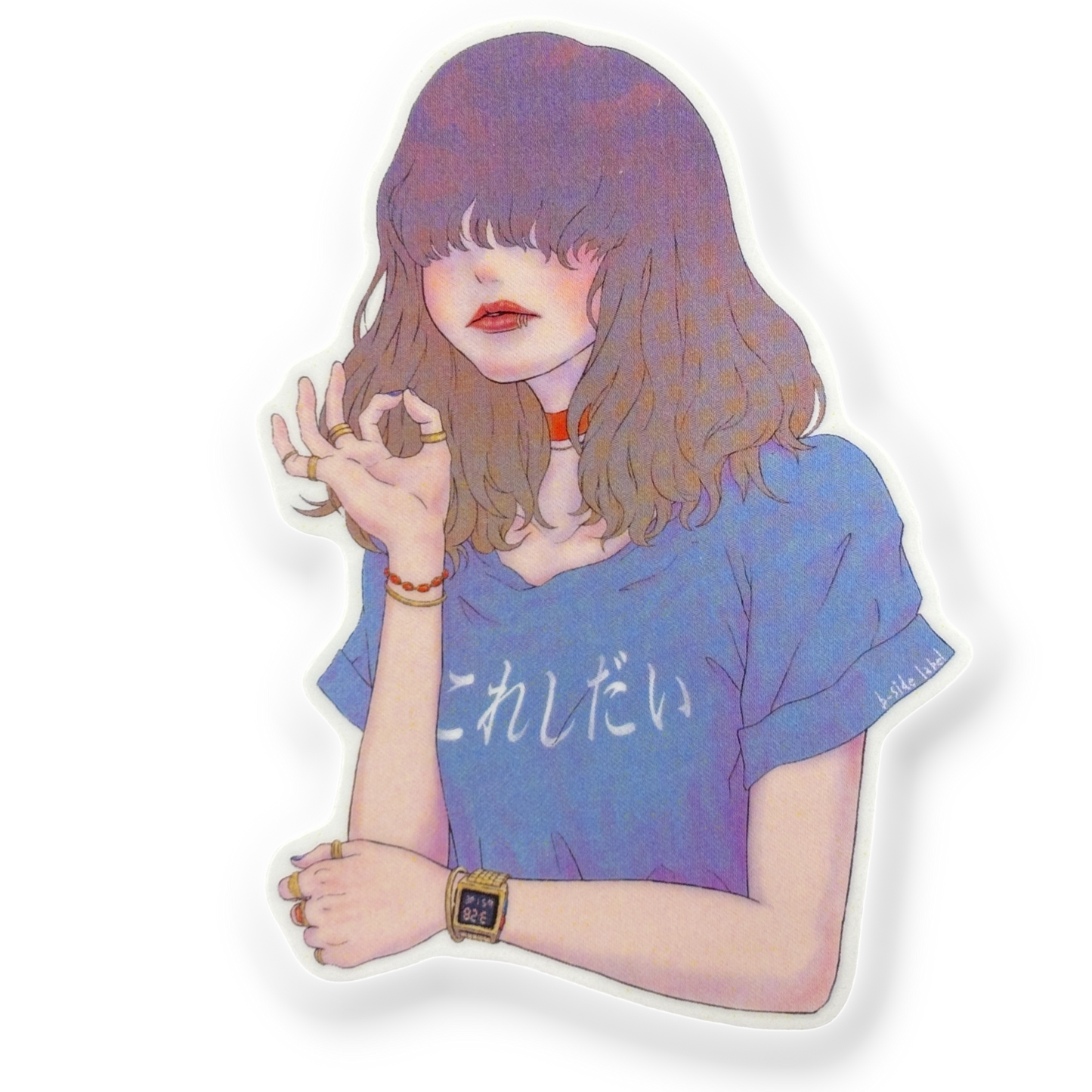 Mellow Vibes Girlie ✦ B-Side Label Sticker