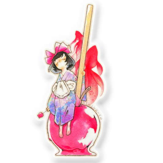 Candy Apple Girl ✦ B-Side Label Sticker