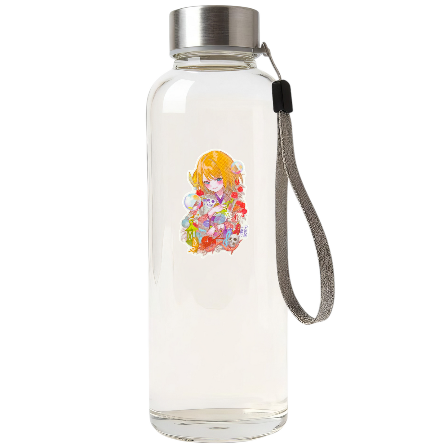 Colorful Kimono and Skulls ✦ B-Side Label Sticker