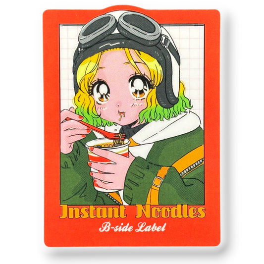 Instant Noodles Girl ✦ B-Side Label Sticker