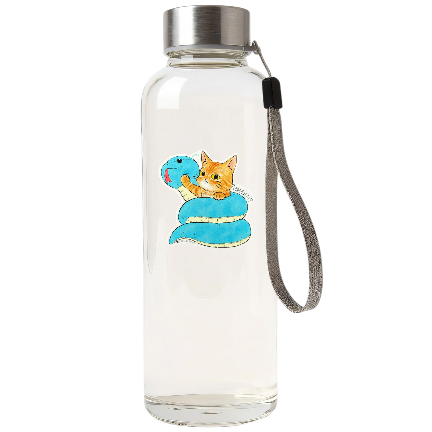 Cute Cat & Inflatable Snake ✦ B-Side Label Sticker