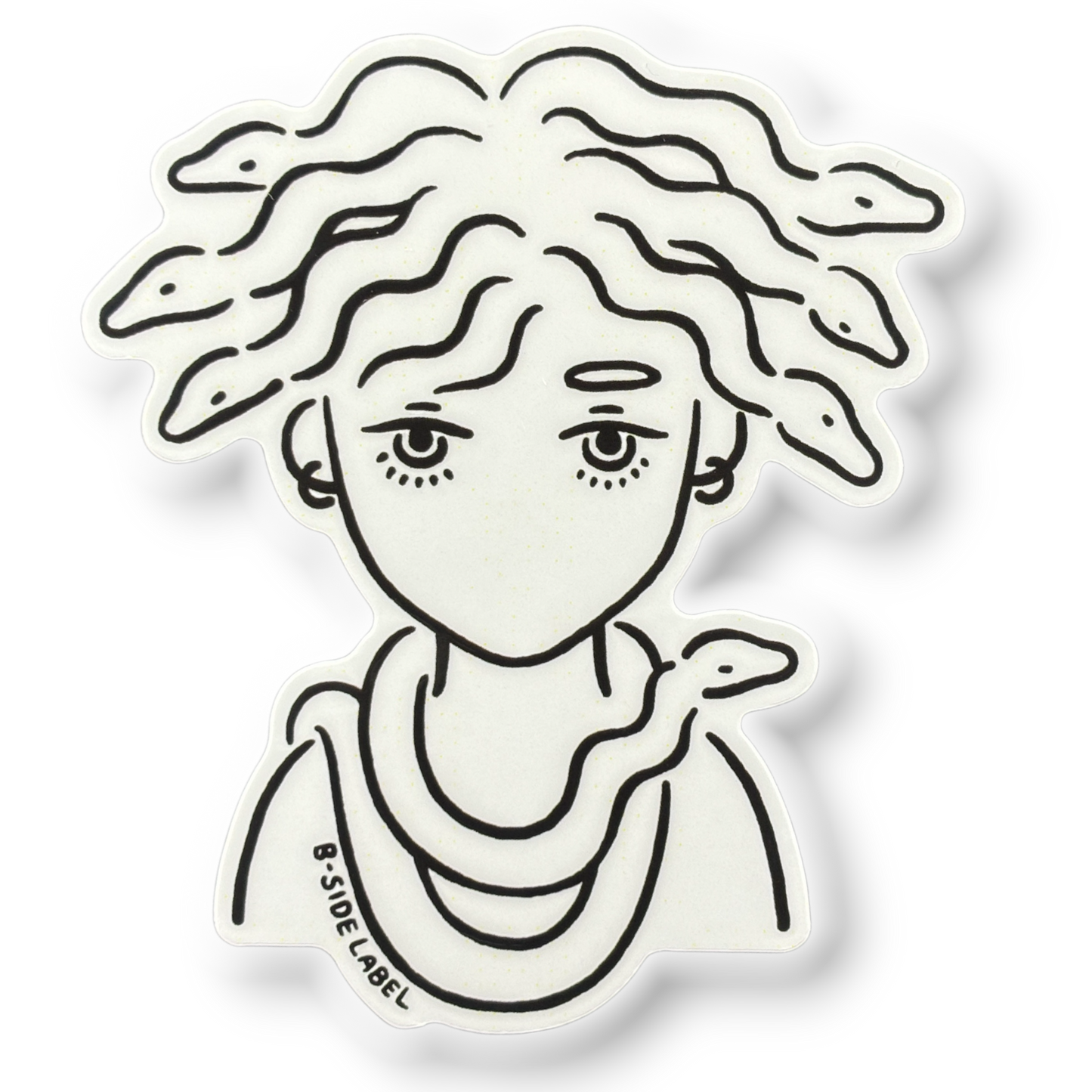 Medusa Black & White ✦ B-Side Label Sticker