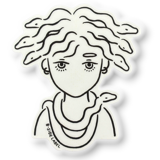 Medusa Black & White ✦ B-Side Label Sticker
