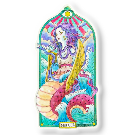 Winged Medusa ✦ B-Side Label Sticker
